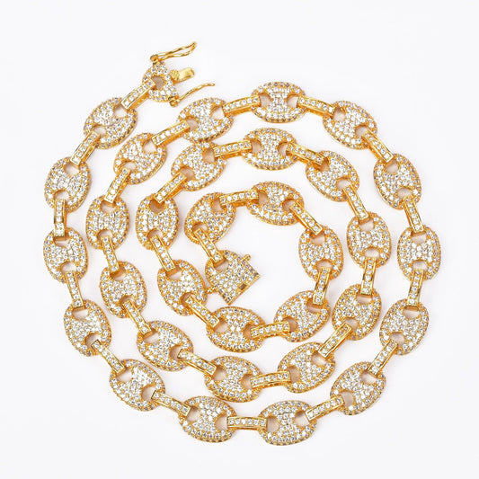 Bijou Grain de Café – Collier Cuban Plaqué Or Homme - Bijou Graine de Café - Colliergrainedecafe.fr
