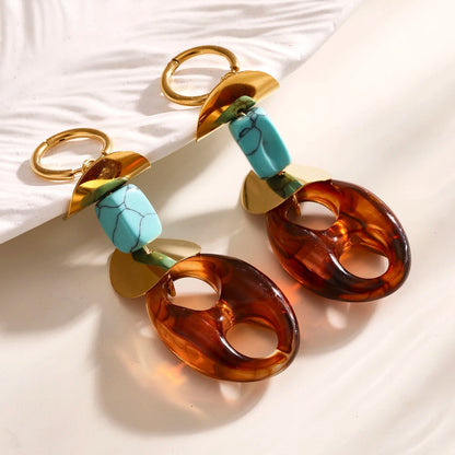 Collier Graine Café Résine Colorée Original – Set Bijoux Femme Acier Inoxydable - Bijou Graine de Café - Colliergrainedecafe.fr