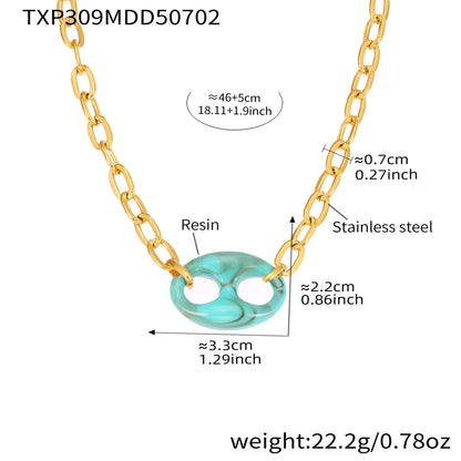 Collier Graine Café Résine Colorée Original – Set Bijoux Femme Acier Inoxydable - Bijou Graine de Café - Colliergrainedecafe.fr