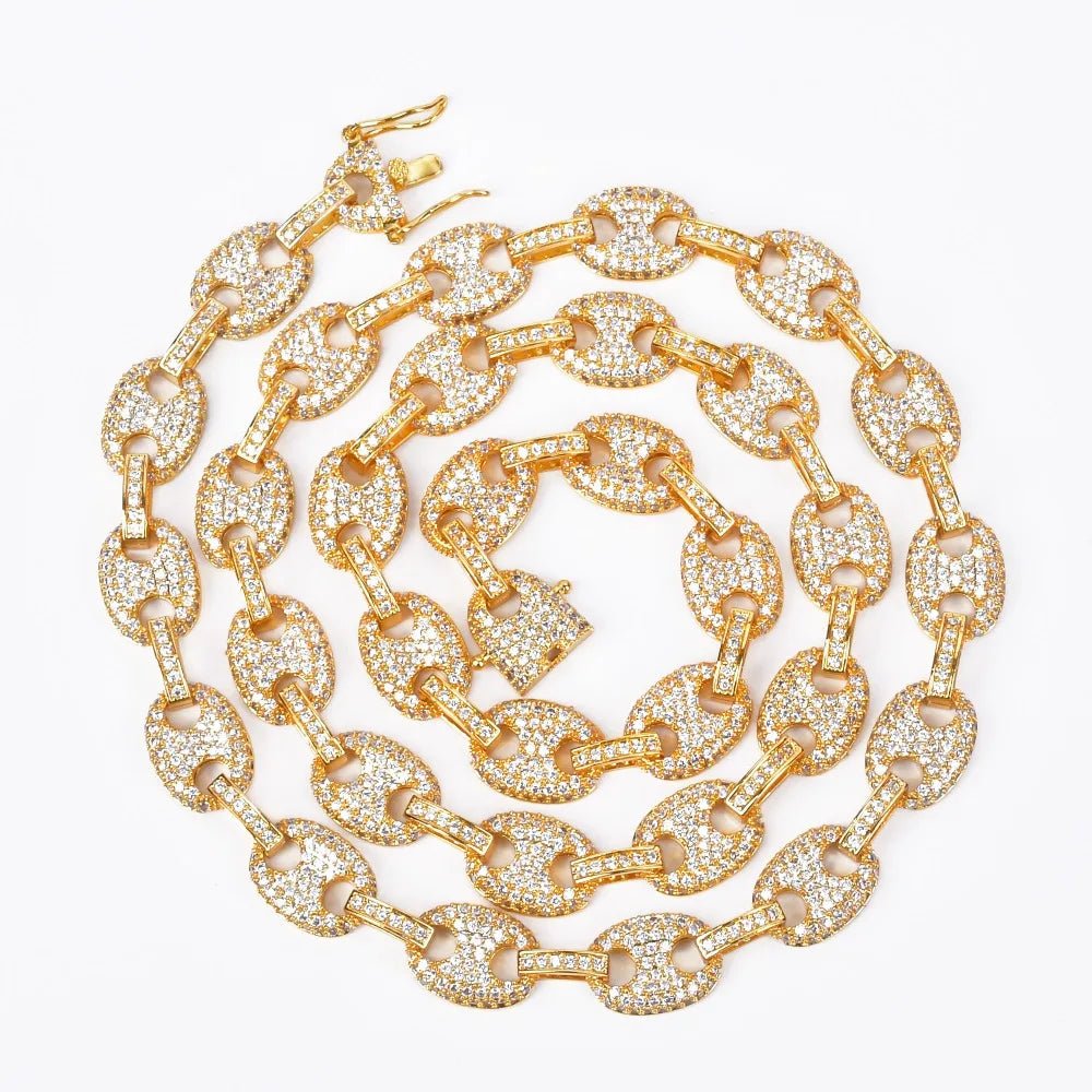 Bijou Grain de Café – Collier Cuban Plaqué Or Homme - Bijou Graine de Café - Colliergrainedecafe.fr