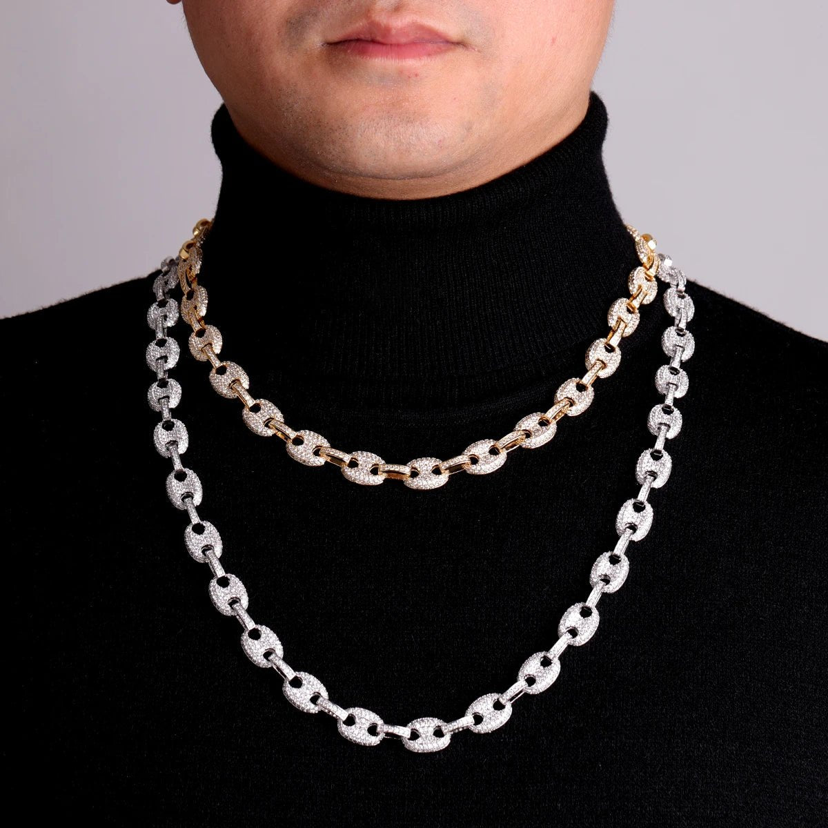 Bijou Grain de Café – Collier Cuban Plaqué Or Homme - Bijou Graine de Café - Colliergrainedecafe.fr
