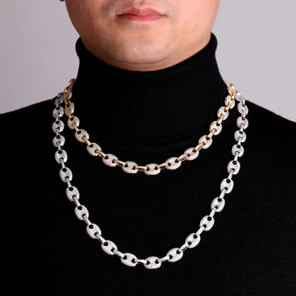 Bijou Grain de Café – Collier Cuban Plaqué Or Homme - Bijou Graine de Café - Colliergrainedecafe.fr