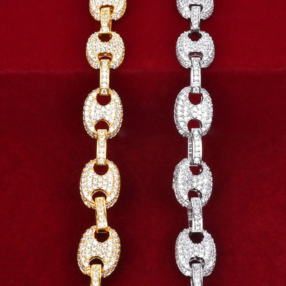 Bijou Grain de Café – Collier Cuban Plaqué Or Homme - Bijou Graine de Café - Colliergrainedecafe.fr