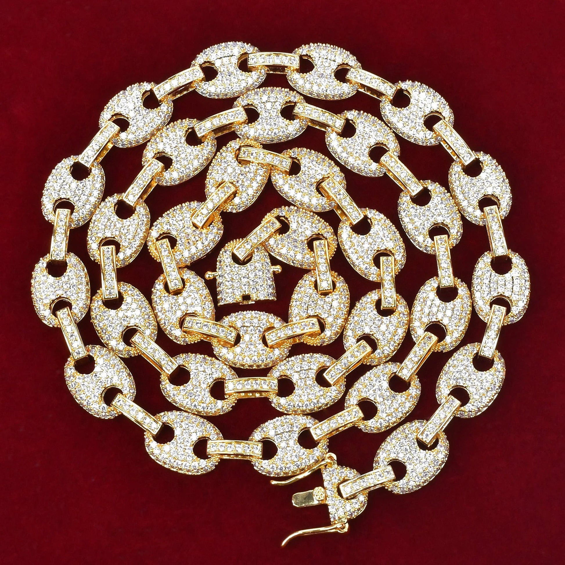 Bijou Grain de Café – Collier Cuban Plaqué Or Homme - Bijou Graine de Café - Colliergrainedecafe.fr