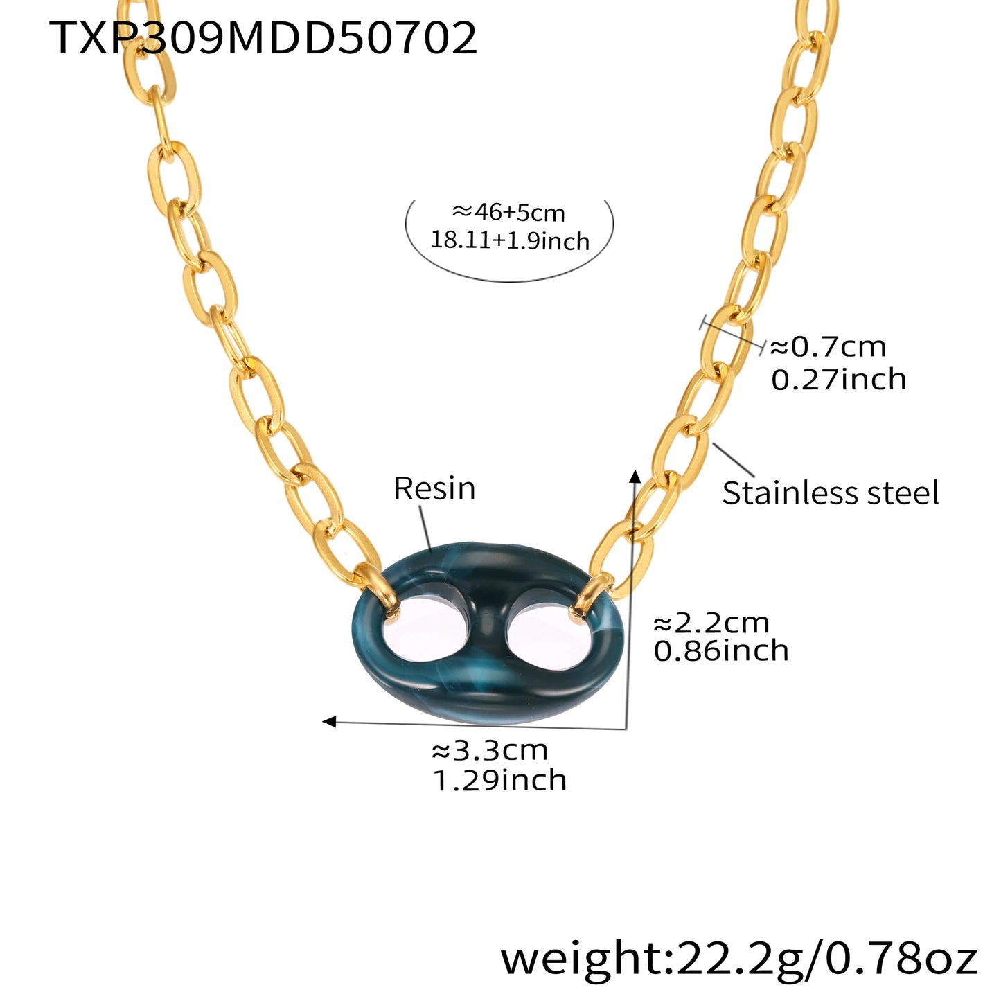 Collier graine café résine ovale colorée set bijoux bleu