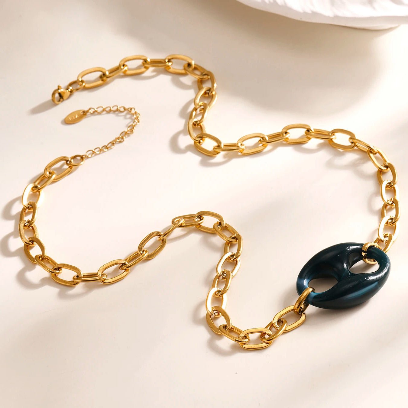 Collier Graine Café Résine Colorée Original – Set Bijoux Femme Acier Inoxydable - Bijou Graine de Café - Colliergrainedecafe.fr