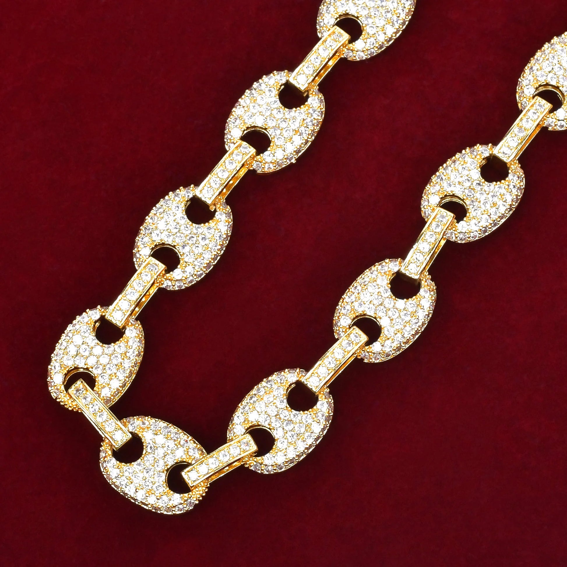 Bijou Grain de Café – Collier Cuban Plaqué Or Homme - Bijou Graine de Café - Colliergrainedecafe.fr