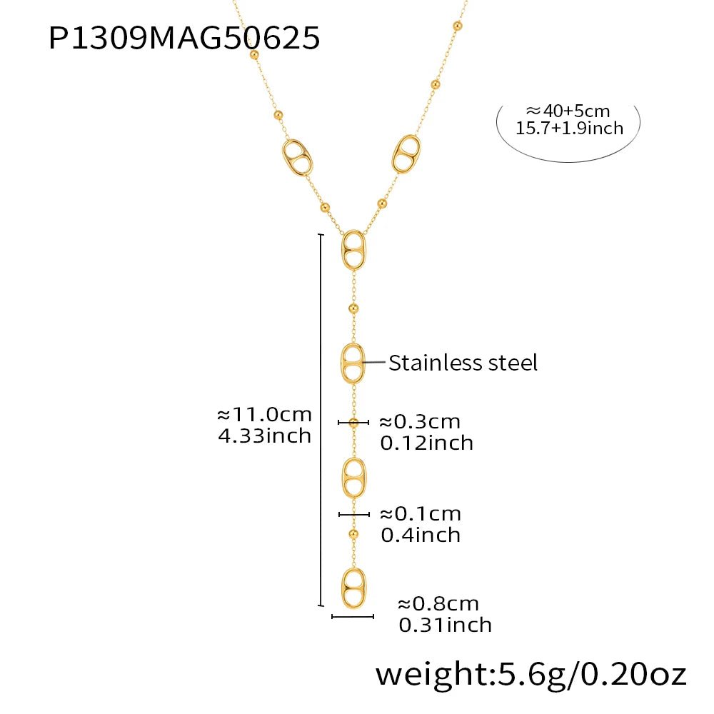 Collier Long Grain de Café – Chaîne Acier Inoxydable Plaqué Or ou argent - Bijou Graine de Café - Colliergrainedecafe.fr