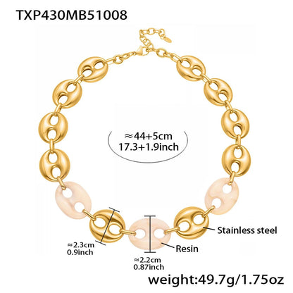 Collier Résine Femme – Bracelet Résine & Boucles d'Oreilles Résine | Parure 3 Pièces - Bijou Graine de Café - Colliergrainedecafe.fr