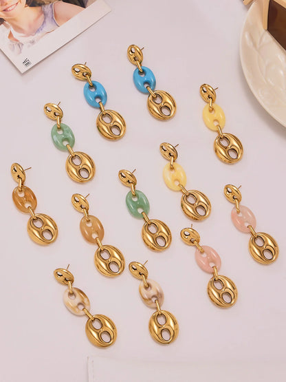 Collier Résine Femme – Bracelet Résine & Boucles d'Oreilles Résine | Parure 3 Pièces - Bijou Graine de Café - Colliergrainedecafe.fr