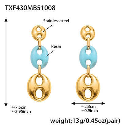 Collier Résine Femme – Bracelet Résine & Boucles d'Oreilles Résine | Parure 3 Pièces - Bijou Graine de Café - Colliergrainedecafe.fr