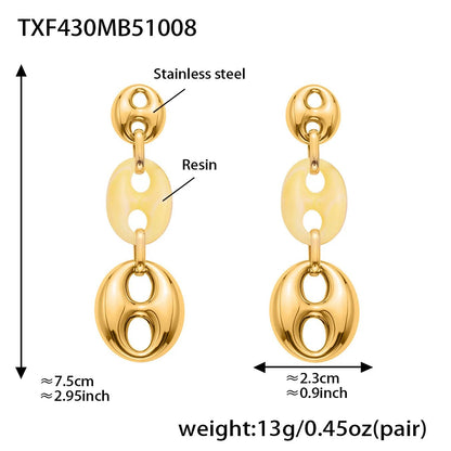 Collier Résine Femme – Bracelet Résine & Boucles d'Oreilles Résine | Parure 3 Pièces - Bijou Graine de Café - Colliergrainedecafe.fr