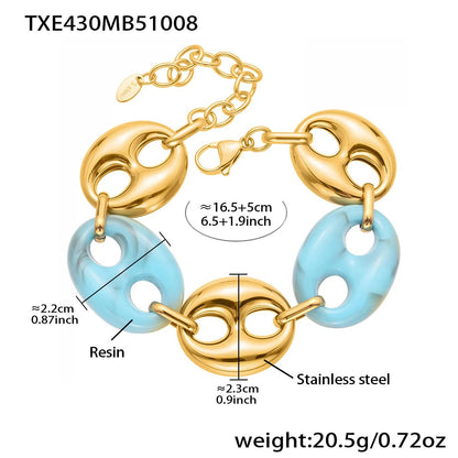 Collier Résine Femme – Bracelet Résine & Boucles d'Oreilles Résine | Parure 3 Pièces - Bijou Graine de Café - Colliergrainedecafe.fr