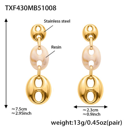 Collier Résine Femme – Bracelet Résine & Boucles d'Oreilles Résine | Parure 3 Pièces - Bijou Graine de Café - Colliergrainedecafe.fr