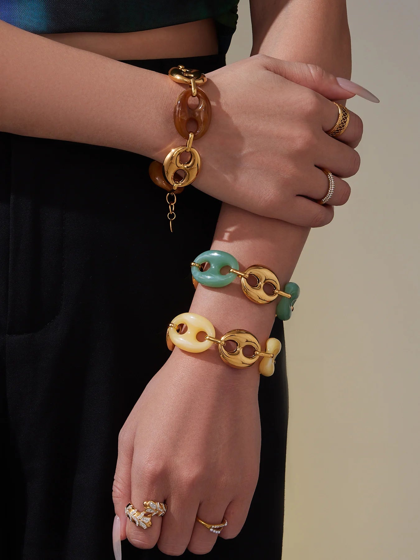 Collier Résine Femme – Bracelet Résine & Boucles d'Oreilles Résine | Parure 3 Pièces - Bijou Graine de Café - Colliergrainedecafe.fr