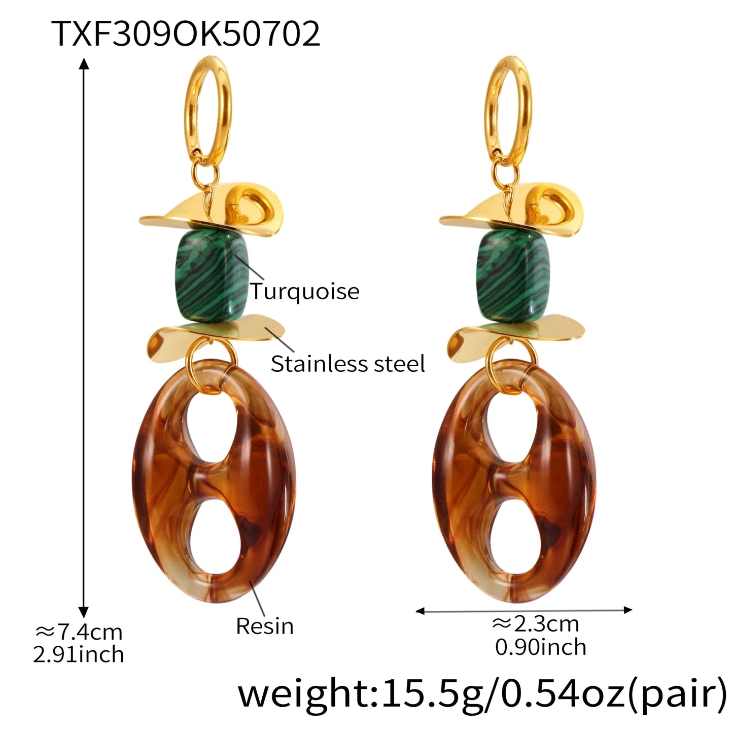 Collier Graine Café Résine Colorée Original – Set Bijoux Femme Acier Inoxydable - Bijou Graine de Café - Colliergrainedecafe.fr