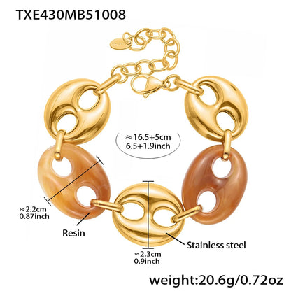 Collier Résine Femme – Bracelet Résine & Boucles d'Oreilles Résine | Parure 3 Pièces - Bijou Graine de Café - Colliergrainedecafe.fr