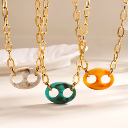 Collier Graine Café Résine Colorée Original – Set Bijoux Femme Acier Inoxydable - Bijou Graine de Café - Colliergrainedecafe.fr
