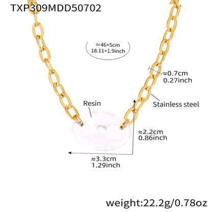 collier grain café résine colorée tendance