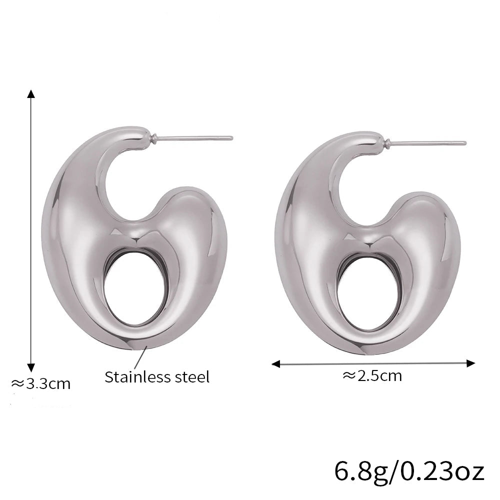Boucles d'oreilles Graine de Café | Acier Inoxydable Plaqué Or 18K - Bijou Graine de Café - Colliergrainedecafe.fr