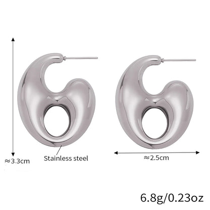Boucles d'oreilles Graine de Café | Acier Inoxydable Plaqué Or 18K - Bijou Graine de Café - Colliergrainedecafe.fr