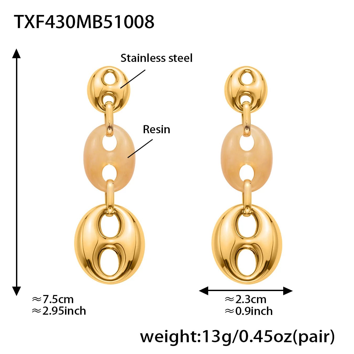 Collier Résine Femme – Bracelet Résine & Boucles d'Oreilles Résine | Parure 3 Pièces - Bijou Graine de Café - Colliergrainedecafe.fr