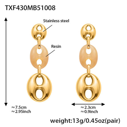 Collier Résine Femme – Bracelet Résine & Boucles d'Oreilles Résine | Parure 3 Pièces - Bijou Graine de Café - Colliergrainedecafe.fr