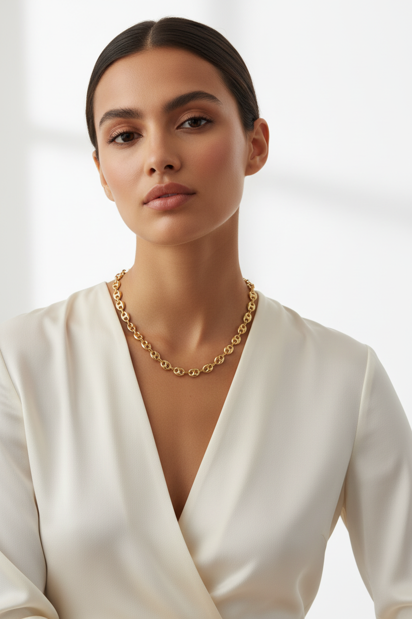 Collier 8mm - Porté